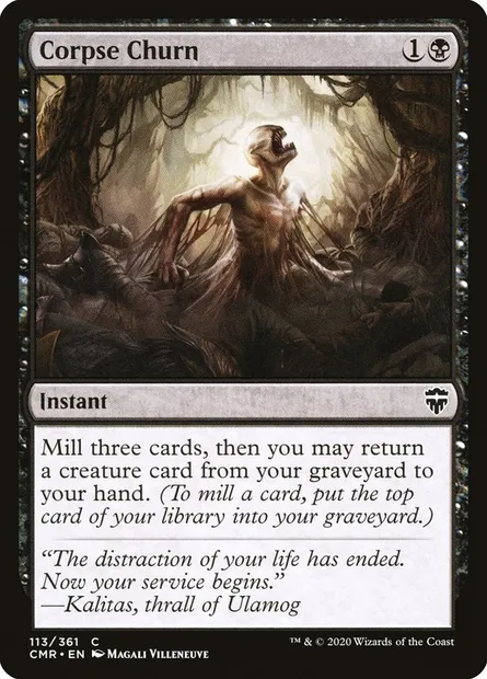 Corpse Churn, Magic card CMR 113 — Commander Legends set