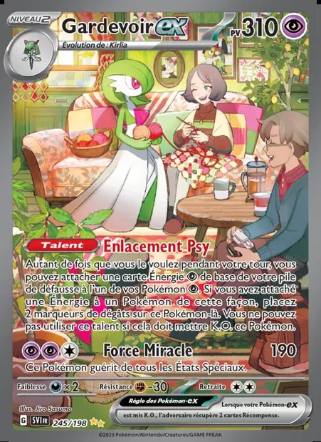 Gardevoir-ex, carte Pokémon SVI 245 — extension Écarlate et Violet