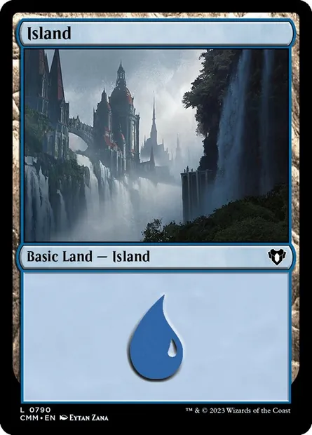 Island, Magic card CMM 790 — Commander Masters set