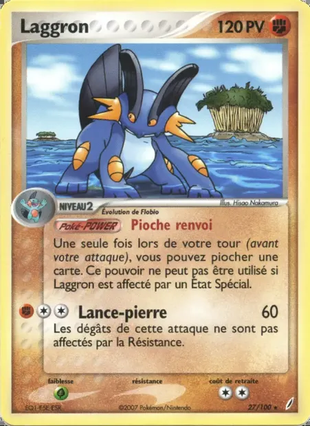Laggron, carte Pokémon CG 27 — extension EX Gardiens de Cristal