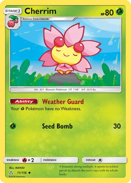 Cherrim, Pokémon card UPR 11 — Ultra Prism set