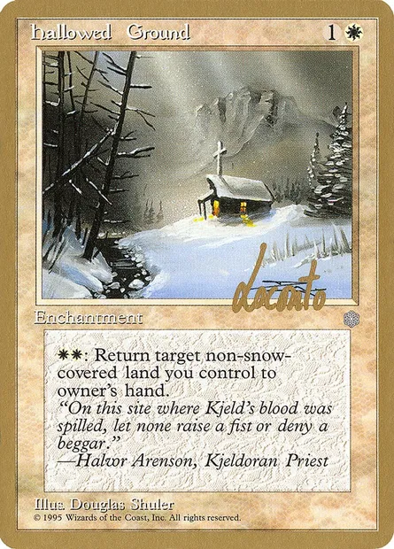 Hallowed Ground, Magic card PTC ml29 — Pro Tour Collector Set set