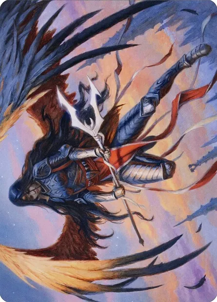 Liesa, Forgotten Archangel // Liesa, Forgotten Archangel, carte Magic AMID 63 — extension Midnight Hunt Art Series