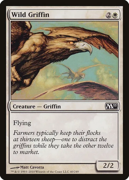 Wild Griffin, Magic card M11 40 — Magic 2011 set