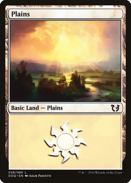 Plains, Magic card DDQ 38 — Duel Decks: Blessed vs. Cursed set