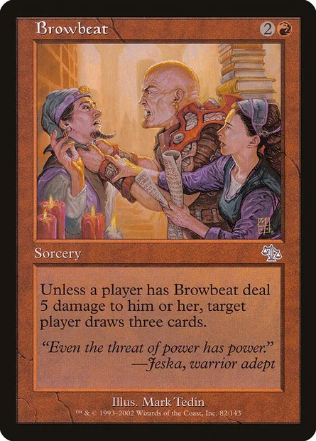 Browbeat, Magic card JUD 82 — Judgment set