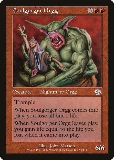 Soulgorger Orgg, Magic card JUD 99 — Judgment set