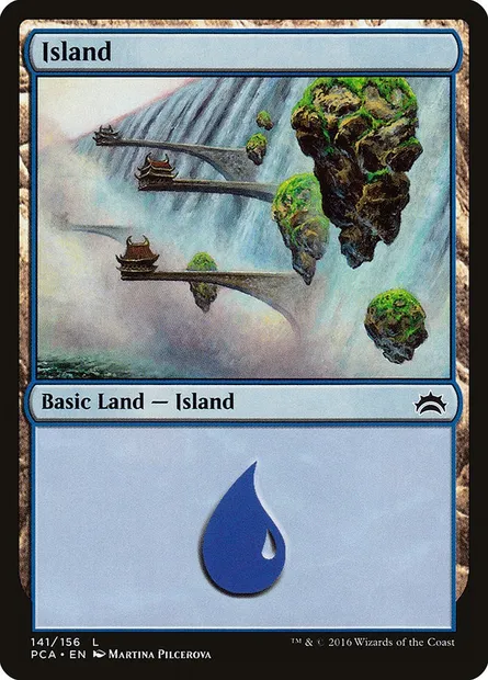 Island, Magic card PCA 141 — Planechase Anthology set