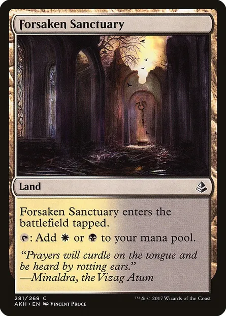Forsaken Sanctuary, Magic card AKH 281 — Amonkhet set