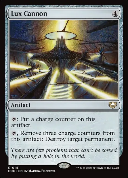 Lux Cannon, Magic card EOC 141 — Edge of Eternities Commander set