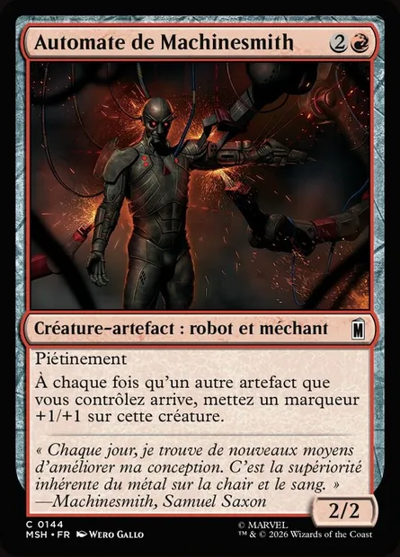 Automate de Machinesmith, carte Magic MSH 144 — extension Marvel Super Heroes