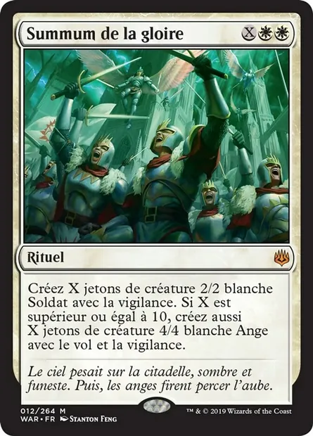Summum de la gloire, carte Magic WAR 12 — extension La guerre des Planeswalkers