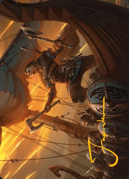 Eivor, Battle-Ready // Eivor, Battle-Ready, Magic card AACR 18 — Assassin's Creed Art Series set