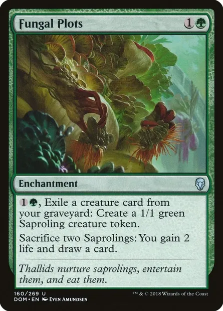 Fungal Plots, Magic card DOM 160 — Dominaria set