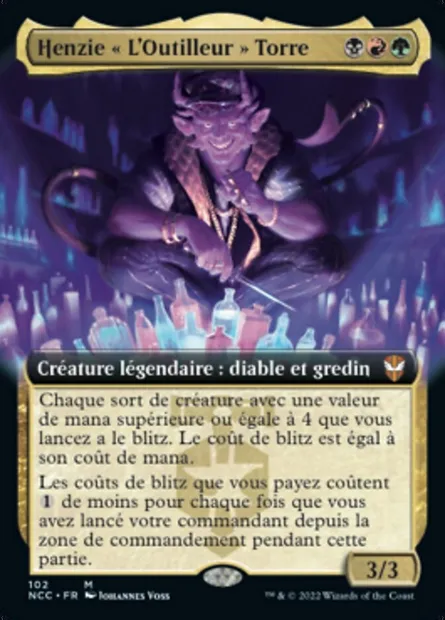 Henzie « L'Outilleur » Torre, carte Magic NCC 102 — extension New Capenna Commander