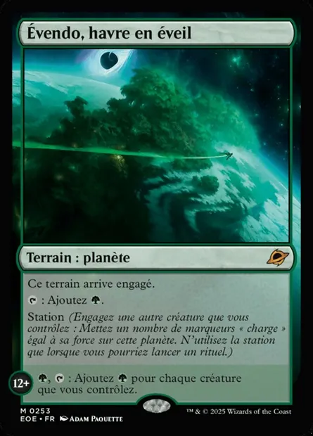 Évendo, havre en éveil, carte Magic EOE 253 — extension Edge of Eternities