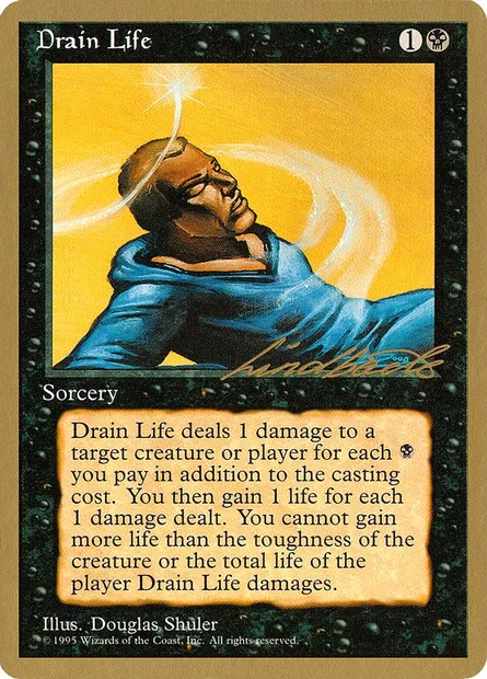 Drain Life, Magic card PTC ll132 — Pro Tour Collector Set set