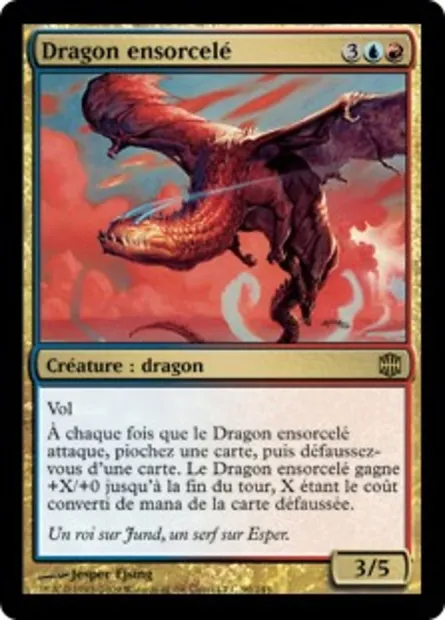 Dragon ensorcelé, carte Magic ARB 90 — extension La Renaissance d'Alara