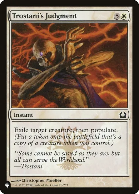 Trostani's Judgment, Magic card PLST RTR-28 — The List set