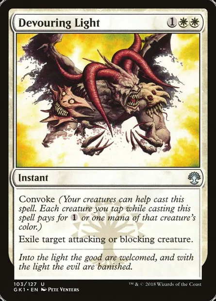 Devouring Light, Magic card GK1 103 — GRN Guild Kit set