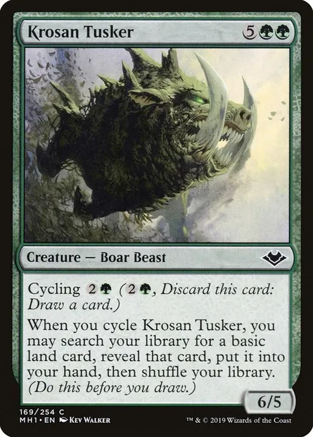 Krosan Tusker, Magic card MH1 169 — Modern Horizons set
