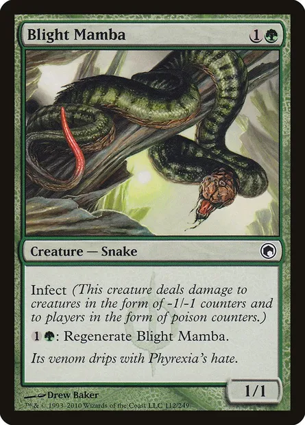 Blight Mamba, Magic card SOM 112 — Scars of Mirrodin set