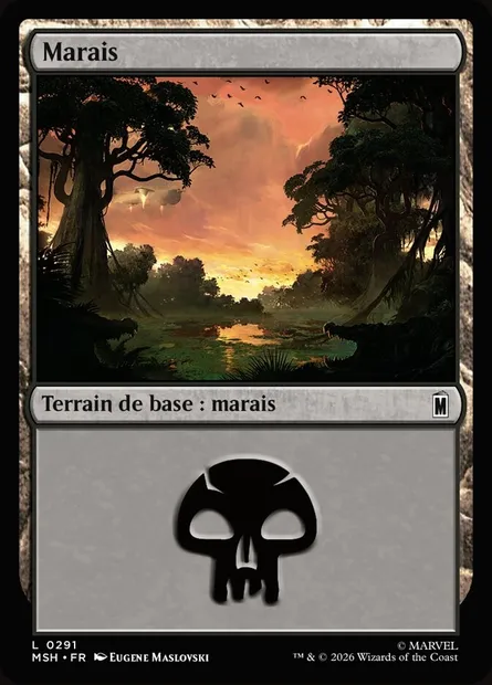 Marais, carte Magic MSH 291 — extension Marvel Super Heroes
