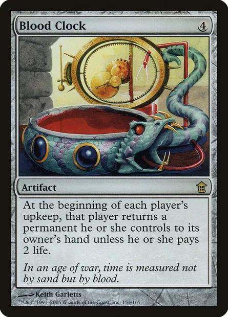 Horloge de sang, carte Magic SOK 153 — extension Libérateurs de Kamigawa