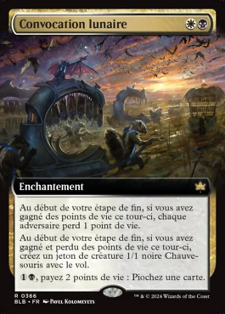 Convocation lunaire, carte Magic BLB 366 — extension Bloomburrow
