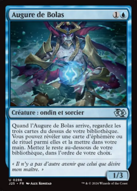 Augure de Bolas, carte Magic J25 286 — extension Foundations Jumpstart