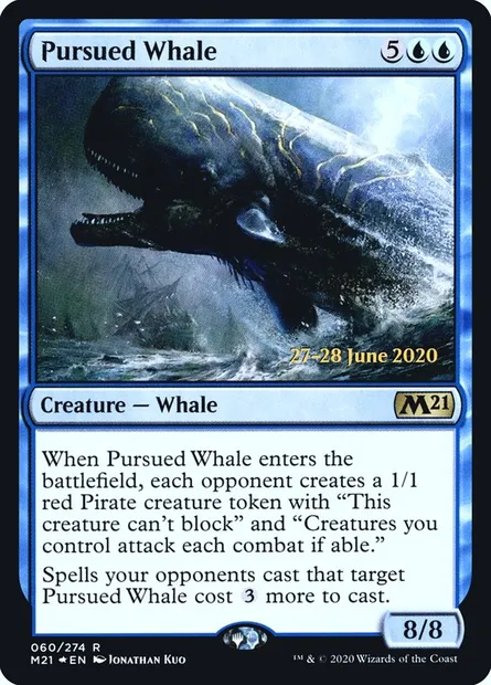 Pursued Whale, Magic card PM21 60s — Core Set 2021 Promos set