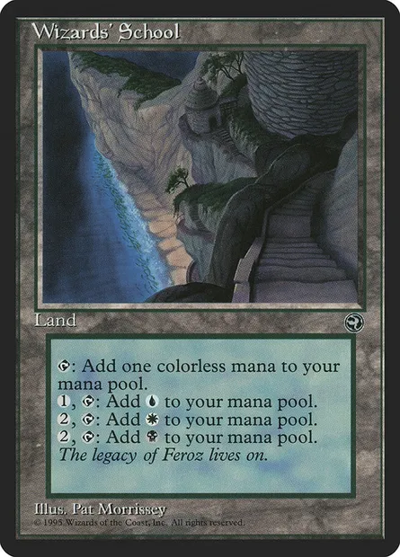 Wizards' School, Magic card HML 115 — Homelands set