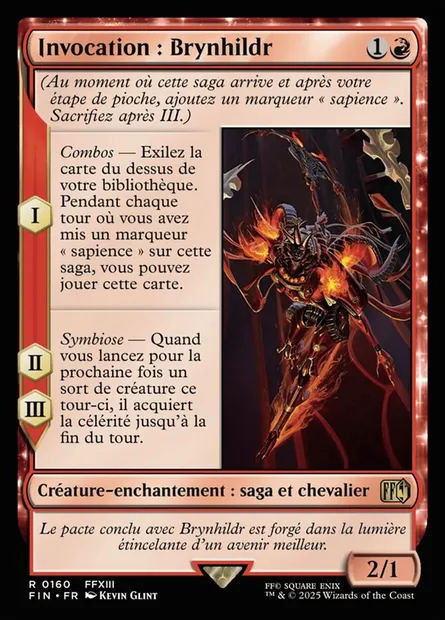 Invocation : Brynhildr, carte Magic FIN 160 — extension Final Fantasy