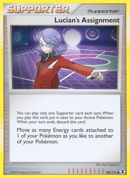 Lucian's Assignment, Pokémon card RR 92 — Rising Rivals set