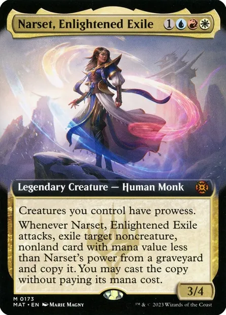 Narset, Enlightened Exile, Magic card MAT 173 — March of the Machine: The Aftermath set