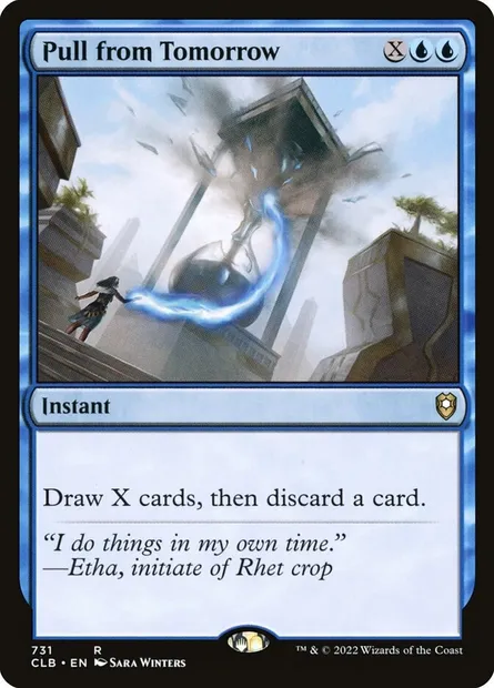 Pull from Tomorrow, Magic card CLB 731 — Commander Legends: Battle for Baldur's Gate set