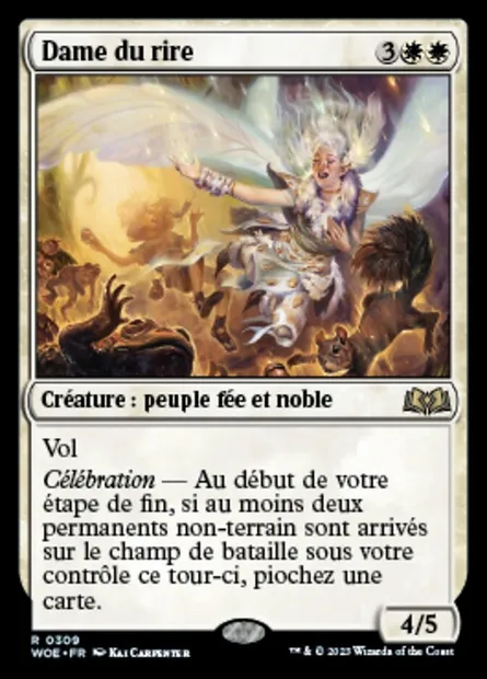 Dame du rire, carte Magic WOE 309 — extension Wilds of Eldraine