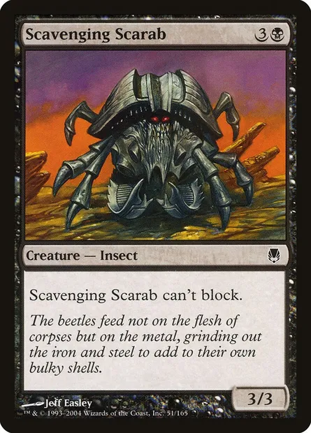 Scavenging Scarab, Magic card DST 51 — Darksteel set