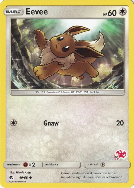 Eevee, Pokémon card BA20 049c-26 — Battle Academy 2020 set