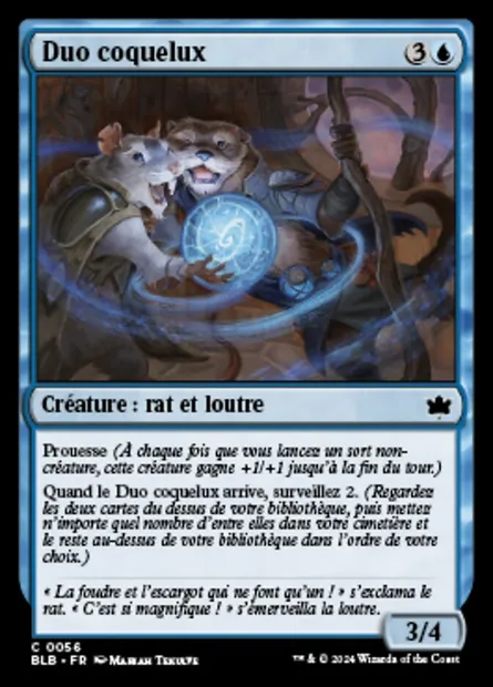 Duo coquelux, carte Magic BLB 56 — extension Bloomburrow