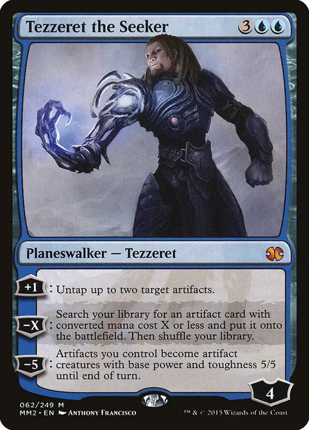 Tezzeret the Seeker, Magic card MM2 62 — Modern Masters 2015 set