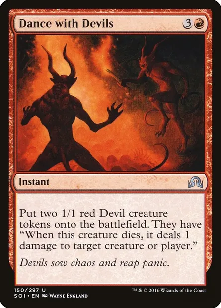Dance with Devils, Magic card SOI 150 — Shadows over Innistrad set
