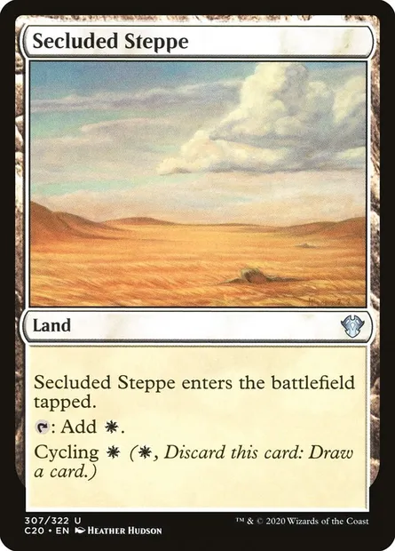 Secluded Steppe, Magic card C20 307 — Commander 2020 set