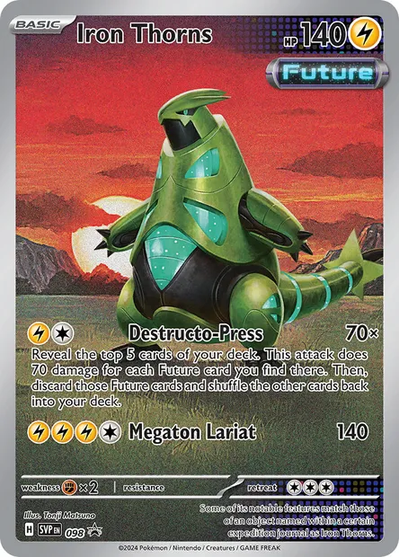 Iron Thorns, Pokémon card PR-SV 098 — SVP Black Star Promos set