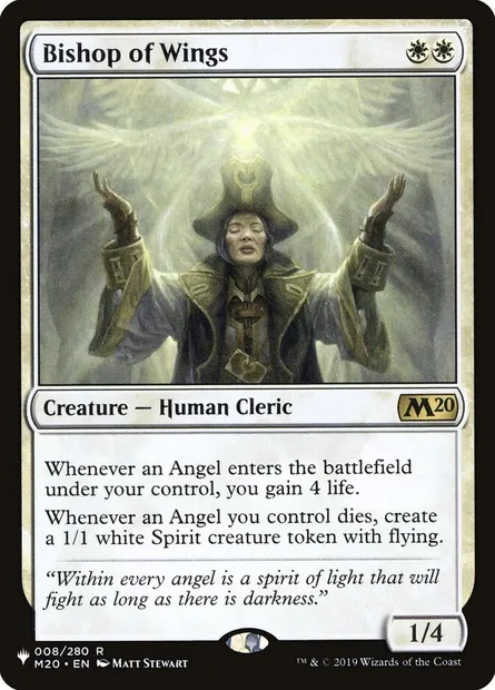 Évêque d'ailes, carte Magic PLST M20-8 — extension The List