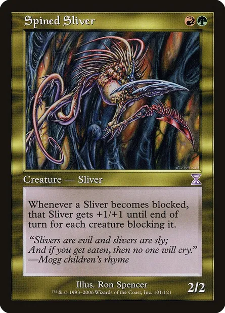 Spined Sliver, Magic card TSB 101 — Time Spiral Timeshifted set
