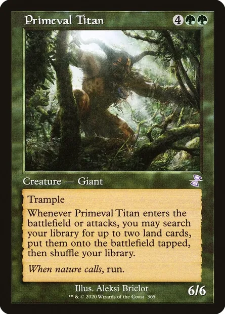 Primeval Titan, Magic card TSR 365 — Time Spiral Remastered set
