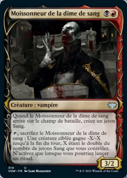 Moissonneur de la dîme de sang, carte Magic VOW 310 — extension Innistrad : noce écarlate