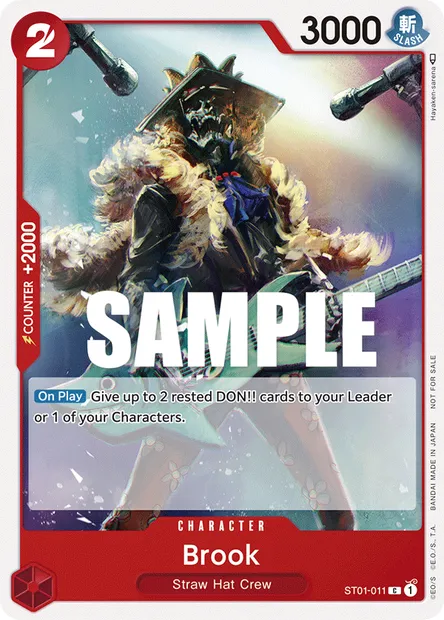 Brook, One Piece card ST01-011 — Straw Hat Crew set