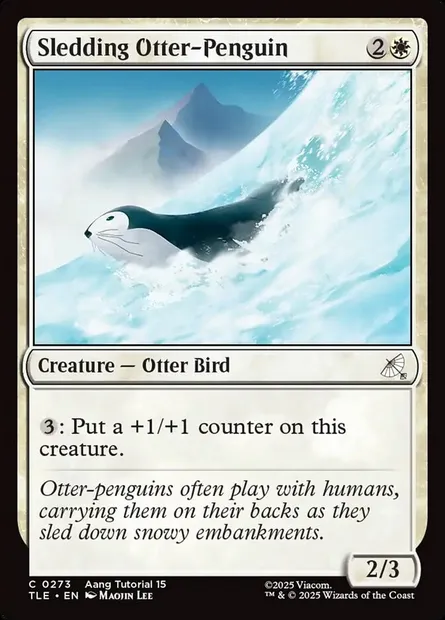 Sledding Otter-Penguin, Magic card TLE 273 — Avatar: The Last Airbender Eternal set